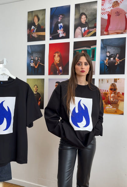 Blue flame manches longues