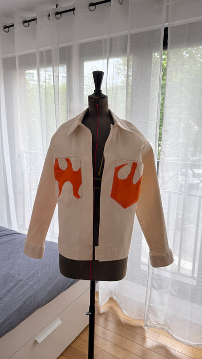 Veste flamme en toile de coton