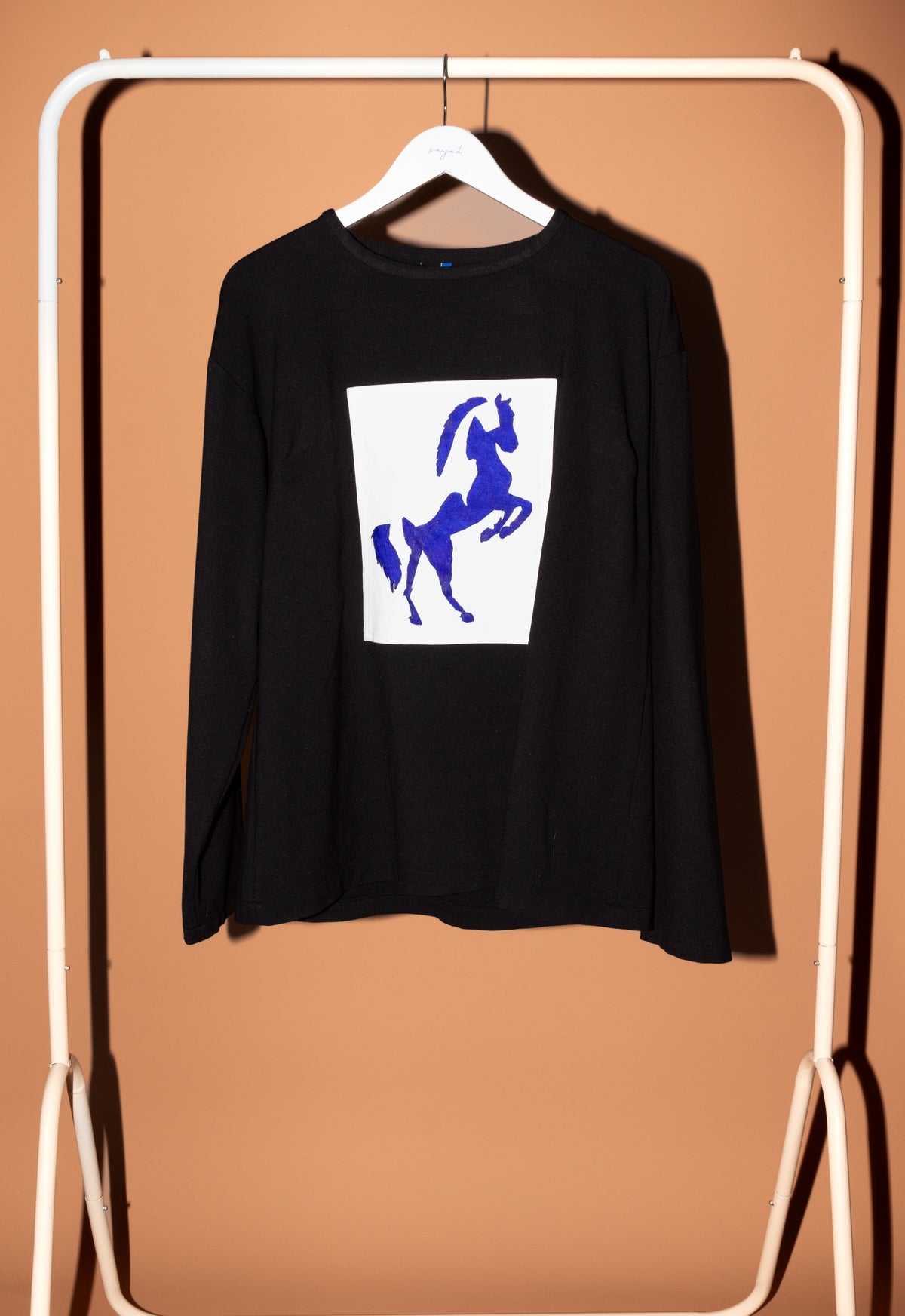Long sleeve Blue horse